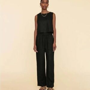 2/$250 Xirena black linen wide leg Atticus pants - Large NWOT